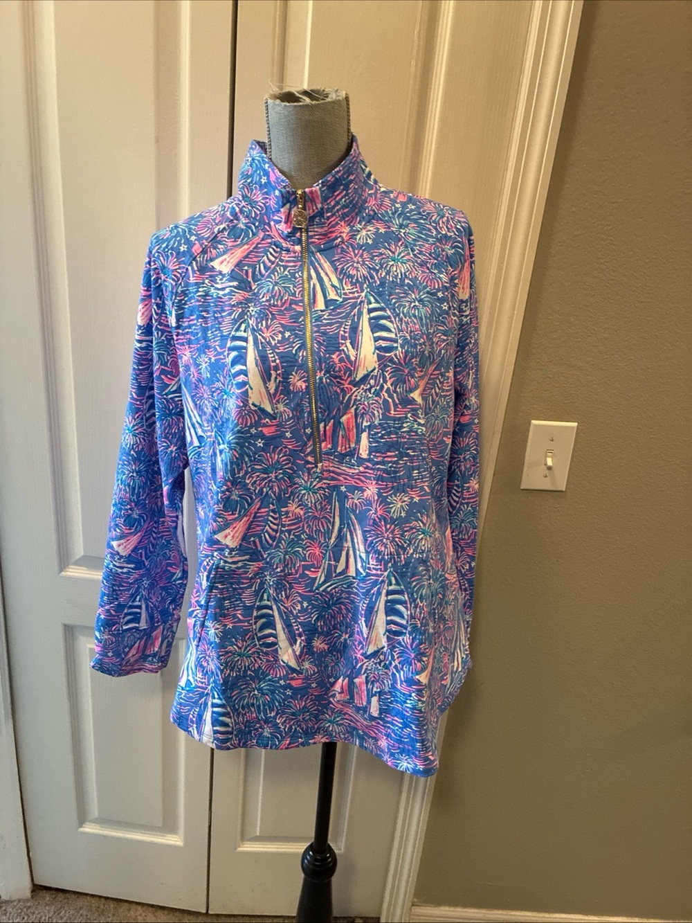 Lilly Pulitzer ladies sailabration skipper Pop over size XL